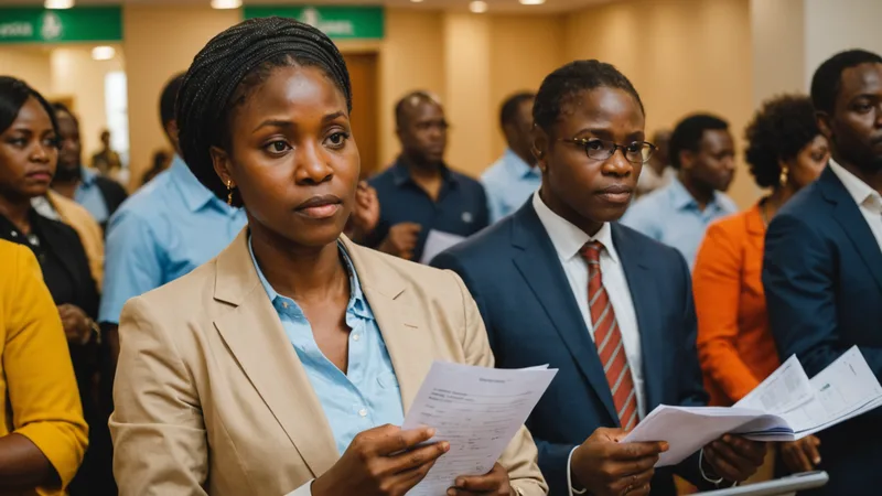 Nigerian importer waiting at bank — illustrating the 30-day capital delay problem